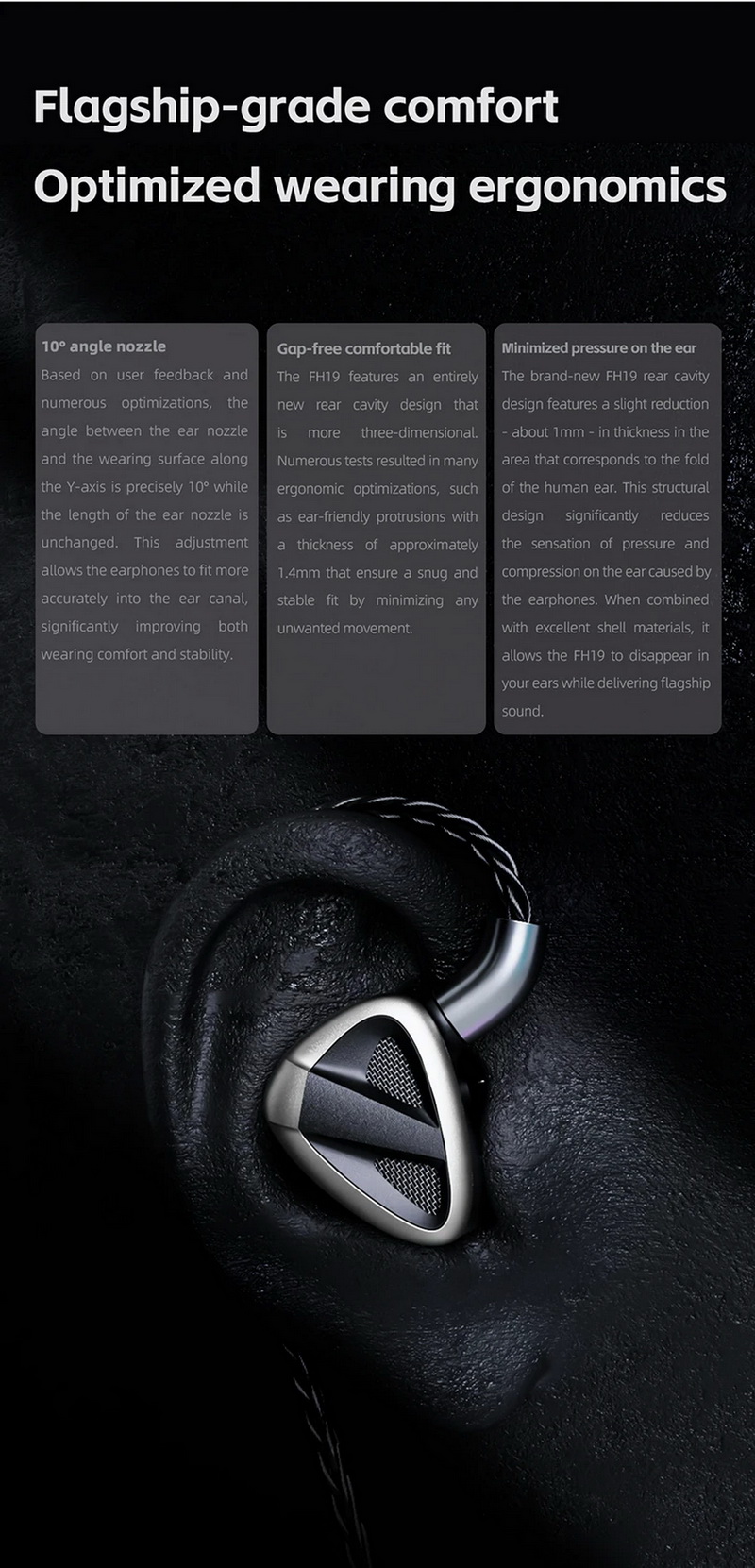 FiiO FH19 หูฟัง IEMs 8 ไดรเวอร์ 2DD+6BA เปลี่ยนท่อนำเสียงได้ รองรับ Hi-Res ประกันศูนย์ไทย