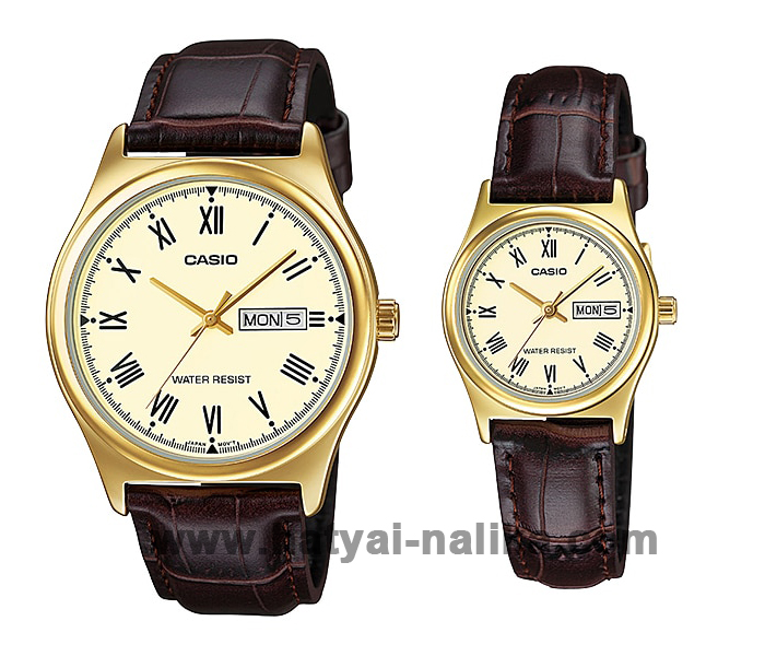 นาฬิกา คาสิโอ Casio SETคู่รัก รุ่น MTP-V006GL-9B+LTP-V006GL-9B ของแท้ รับประกัน1ปี