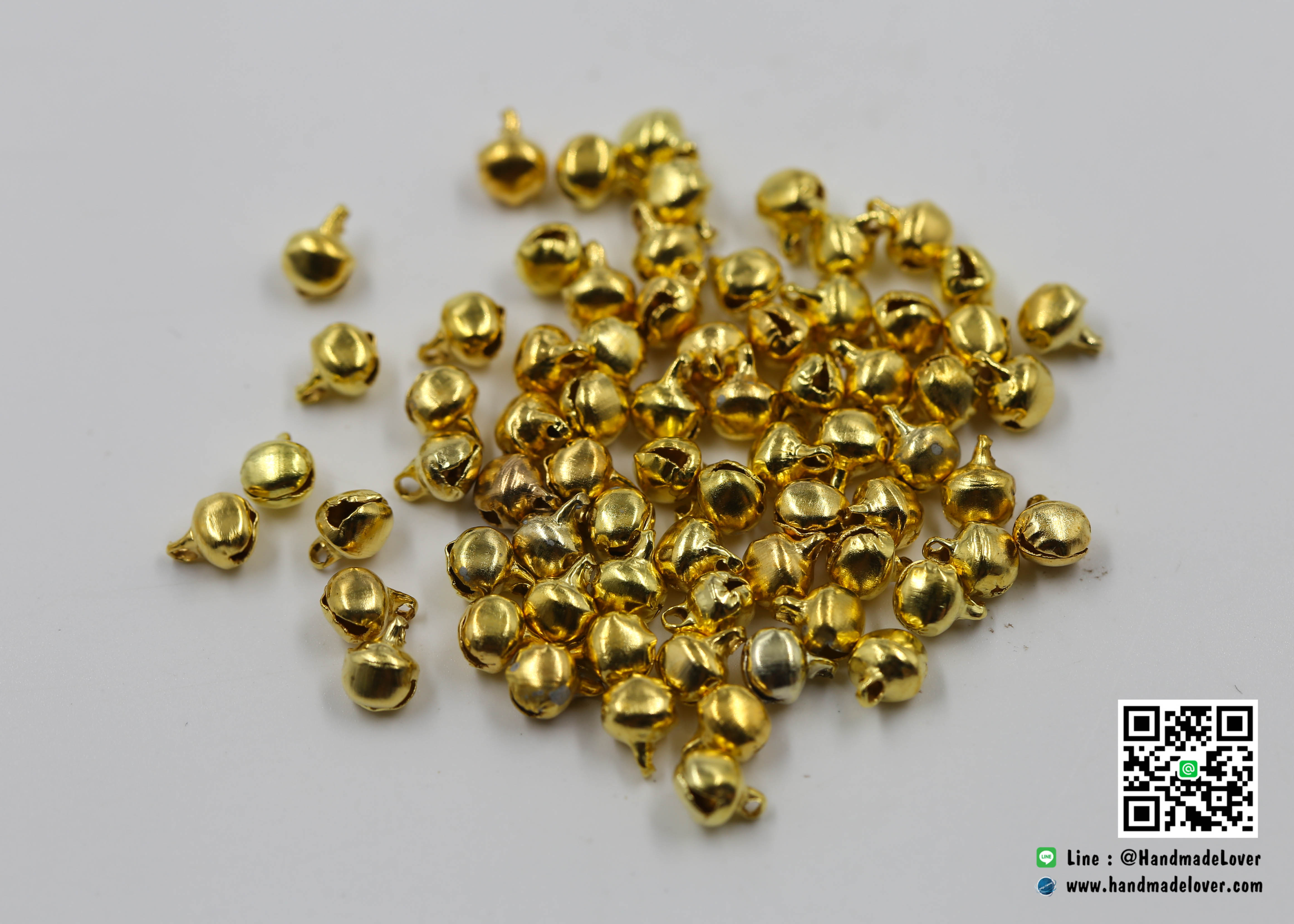 ลูกกระพรวน สีทอง ขนาด 6 mm