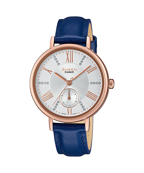 นาฬิกา คาสิโอ Casio SHEEN MULTI-HAND SHE-3066 series รุ่น SHE-3066PGL-7A ของแท้ รับประกัน1ปี