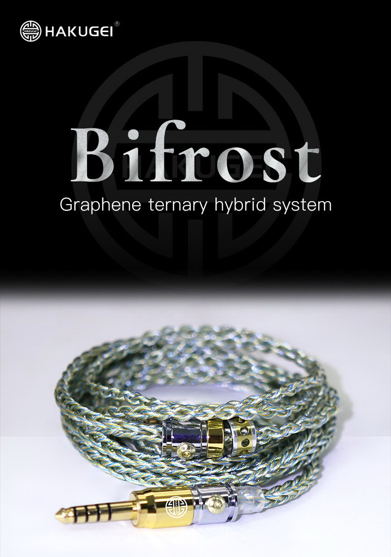 ขาย Hakugei Bifrost สายอัพเกรดหูฟังถักผสม ทอง, เงิน, ทองแดง, Graphene