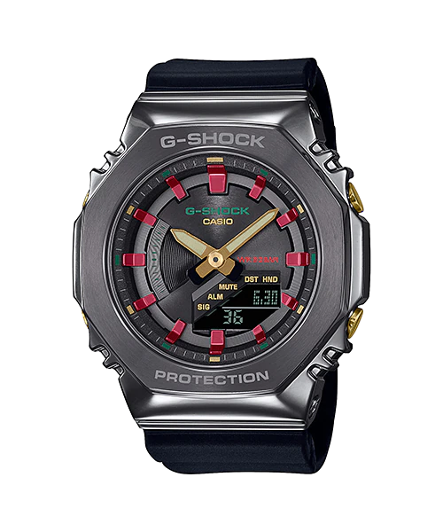 นาฬิกา Casio G-Shock Women ไซส์มินิ Metal Covered GM-S2100CH Christmas รุ่น GM-S2100CH-1A ของแท้ รับประกัน1ปี