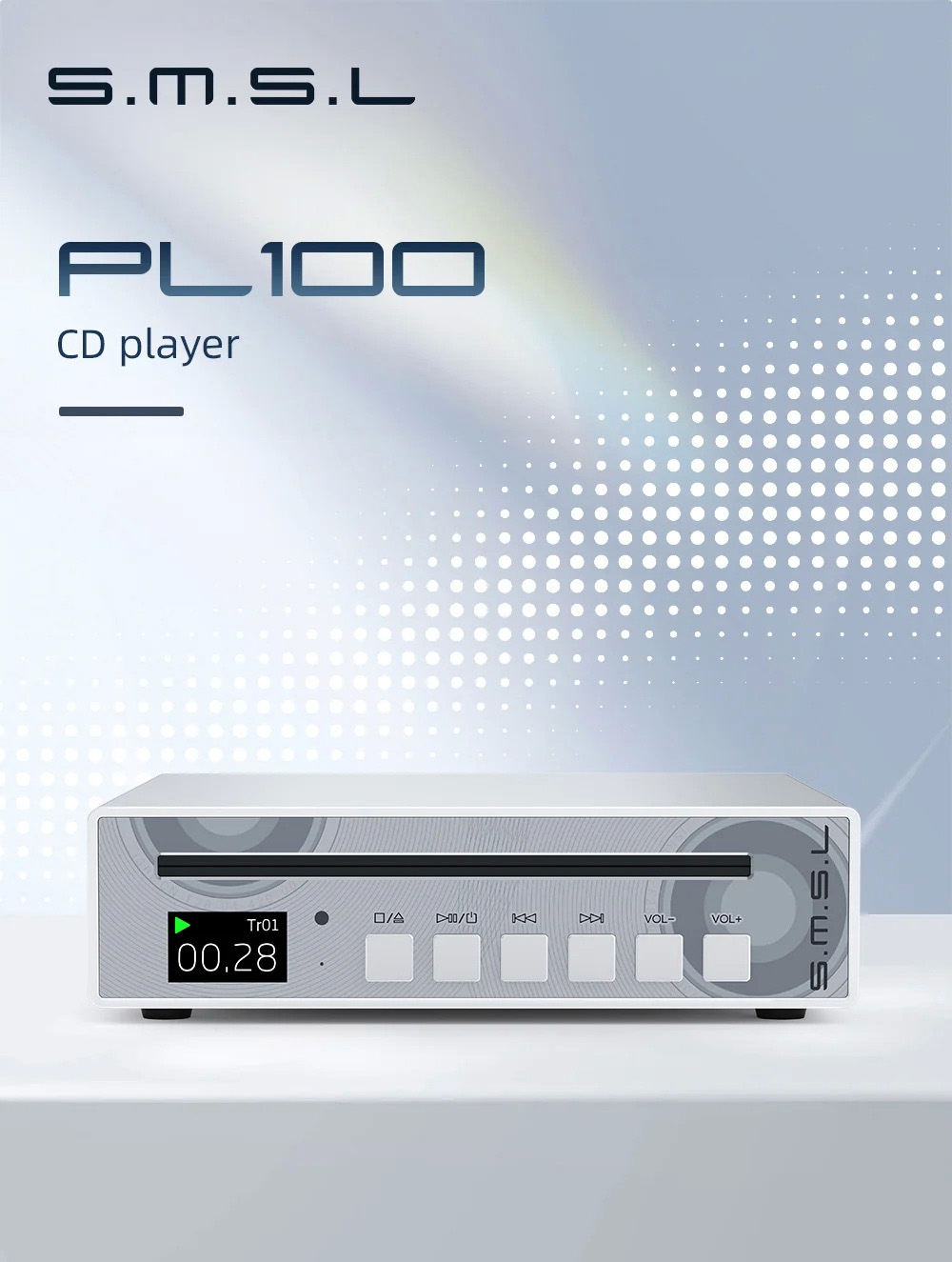 [PreOrder] SMSL PL100 เครื่องเล่น CD ชิป DAC Cirrus Logic CS43131 ประกันศูนย์ไทย