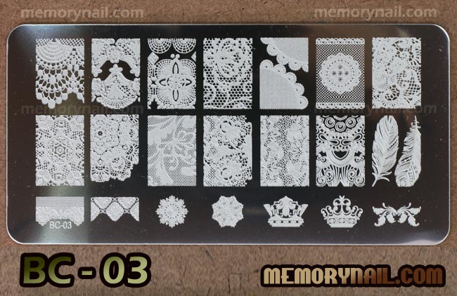 เพลทปั้มลายเล็บ,เพลทปั้มลาย,แผ่นปั้มลาย