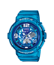 นาฬิกา คาสิโอ Casio Baby-G Limited Beach Traveler series รุ่น BGA-190GL-2B สีพิเศษ น้ำเงินใส Blue Jelly (หายากมาก) ของแท้ รับประกัน1ปี