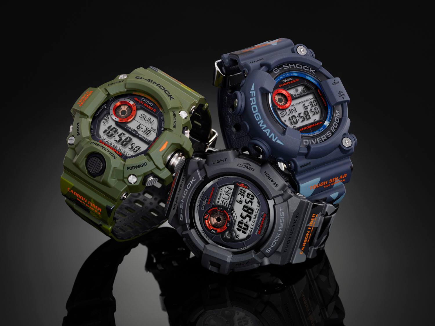 นาฬิกา คาสิโอ Casio G-Shock MUDMAN Limited รุ่น GW-9300CM-1JR มัดแมนลายพราง "Men in CAMOUFLAGE" (JAPAN) ไม่วางขายในไทย