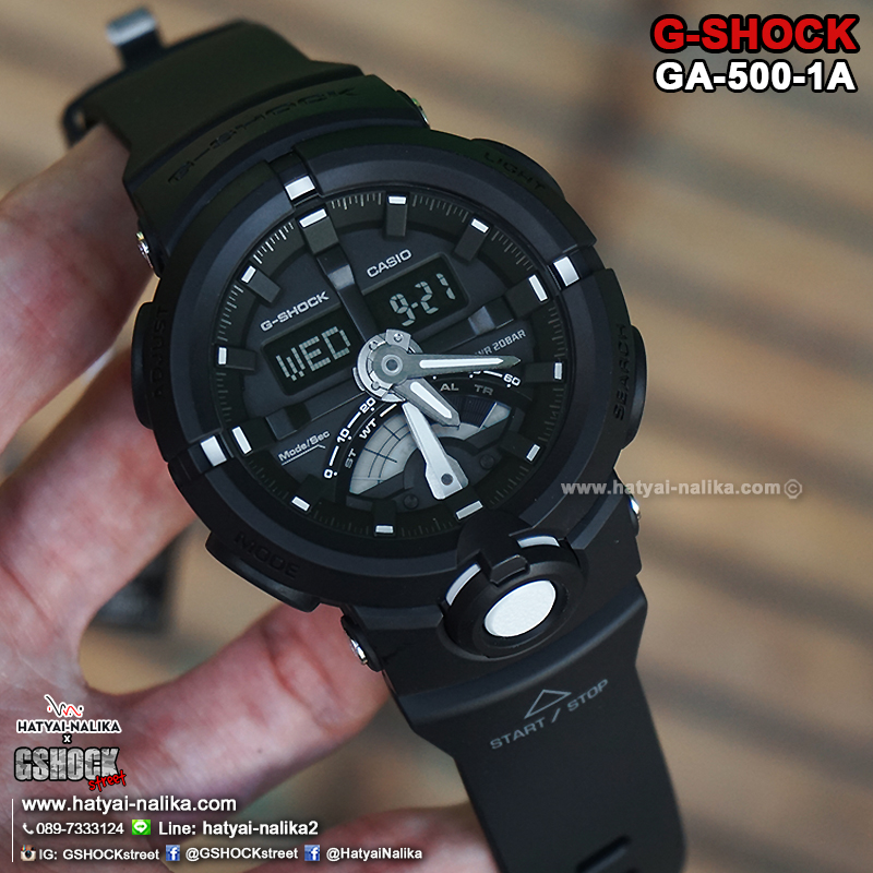 นาฬิกา Casio G-Shock Standard ANALOG-DIGITAL รุ่น GA-500-1A ของแท้ รับประกัน1ปี