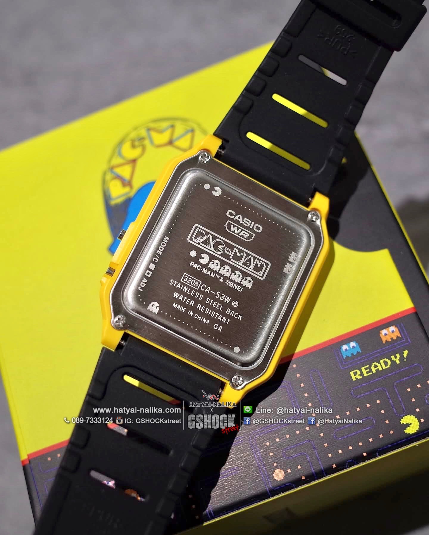 นาฬิกา คาสิโอ CASIO x PAC-MAN Limited Collaboration models รุ่น CA-53WPC-1B ของแท้ รับประกัน1ปี