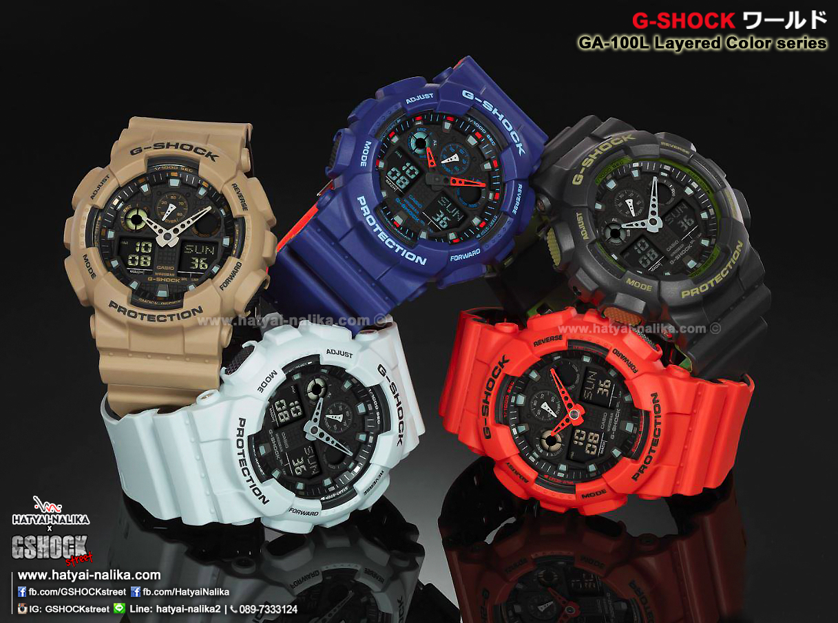 นาฬิกา Casio G-Shock Limited Layered Color series รุ่น GA-100L-2A (Optimus Prime 2) ของแท้ รับประกัน1ปี