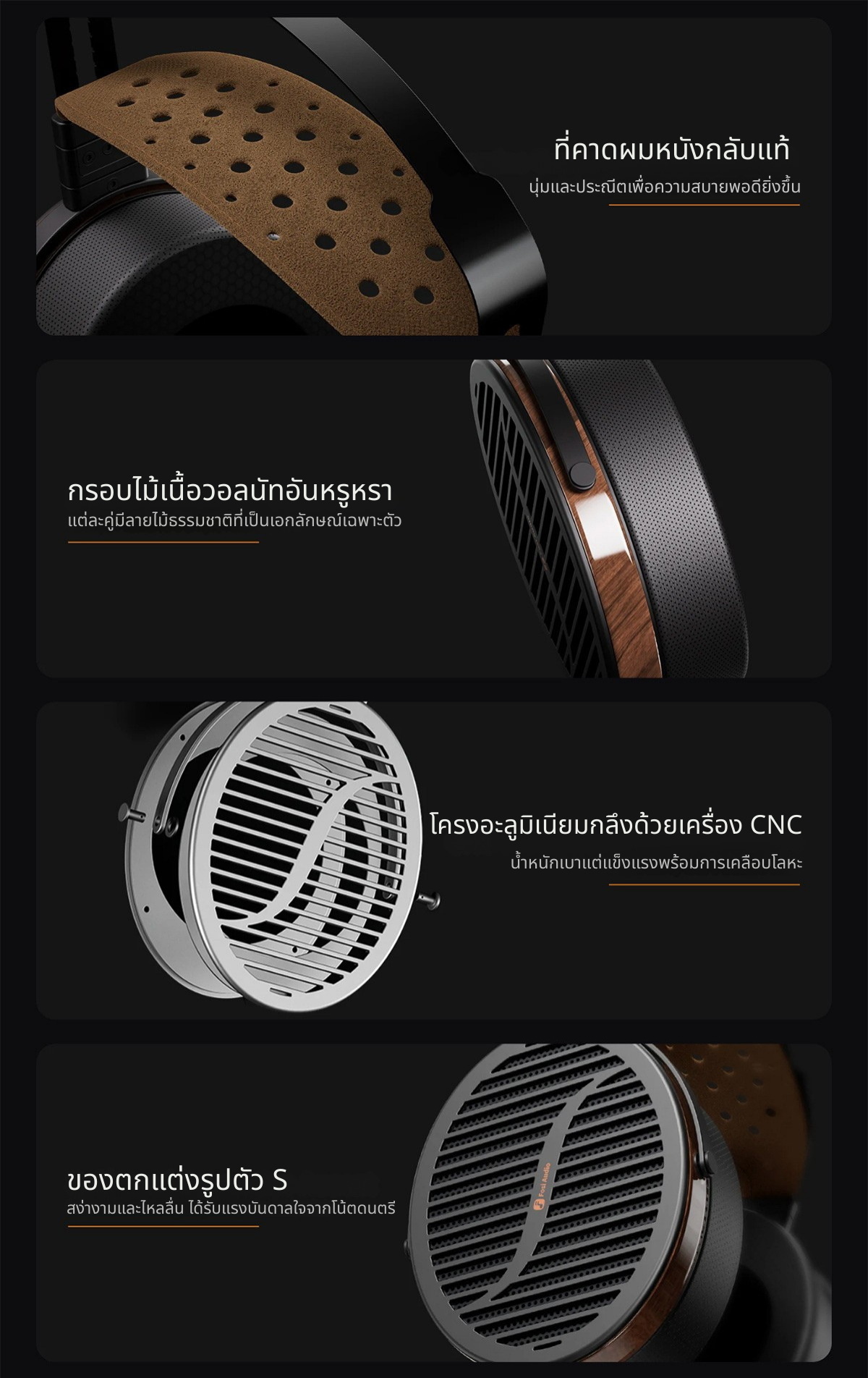 Fosi Audio i5 หูฟังไดรเวอร์ Planar ขนาด 97 มม. ดีไซน์แบบเปิดหลัง ประกันศูนย์ไทย