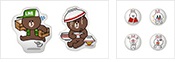 ขาย Line Sticker ลิขสิทธิ์แท้จากญี่ปุ่นโดย Takara-Tomy สำหรับแปะ iPad iPhone มือถือ Android เพื่อตกแต่งบ่งบอกความเป็นไลน์ในตัวคุณ !