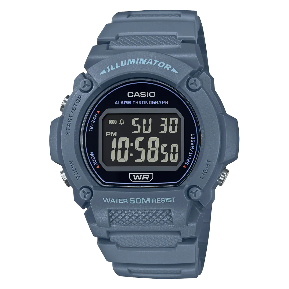 นาฬิกา Casio STANDARD DIGITAL รุ่น W-219HC-2BV ของแท้ รับประกัน1ปี
