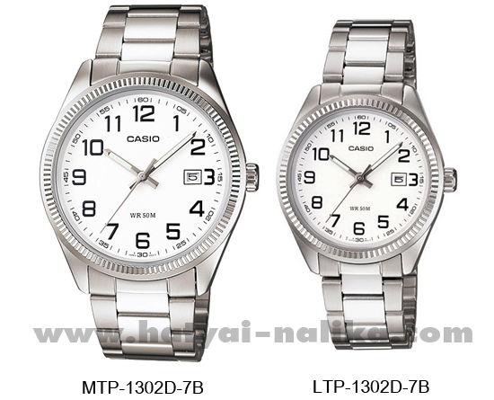 นาฬิกา คาสิโอ Casio SETคู่รัก รุ่น MTP-1302D-7B+LTP-1302D-7B ของแท้ รับประกัน 1 ปี