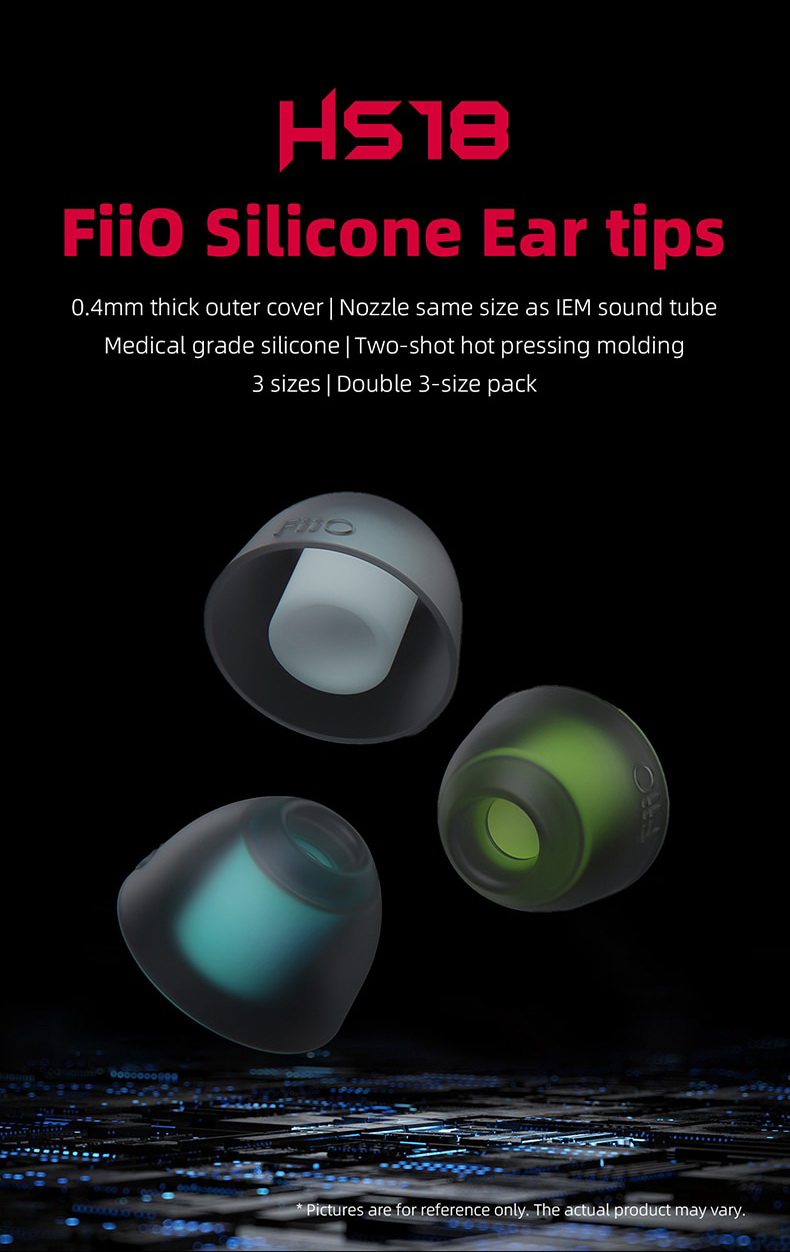 FiiO HS18 สุดยอดจุกหูฟังซิลิโคนเกรดทางการแพทย์ ใส่สบาย เพิ่มความละเอียดเสียง