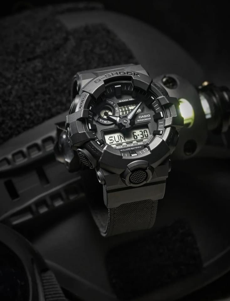 นาฬิกา Casio G-Shock Special Color Black CORDURA Eco Fabric series รุ่น GA-700BCE-1A ของแท้ รับประกัน1ปี