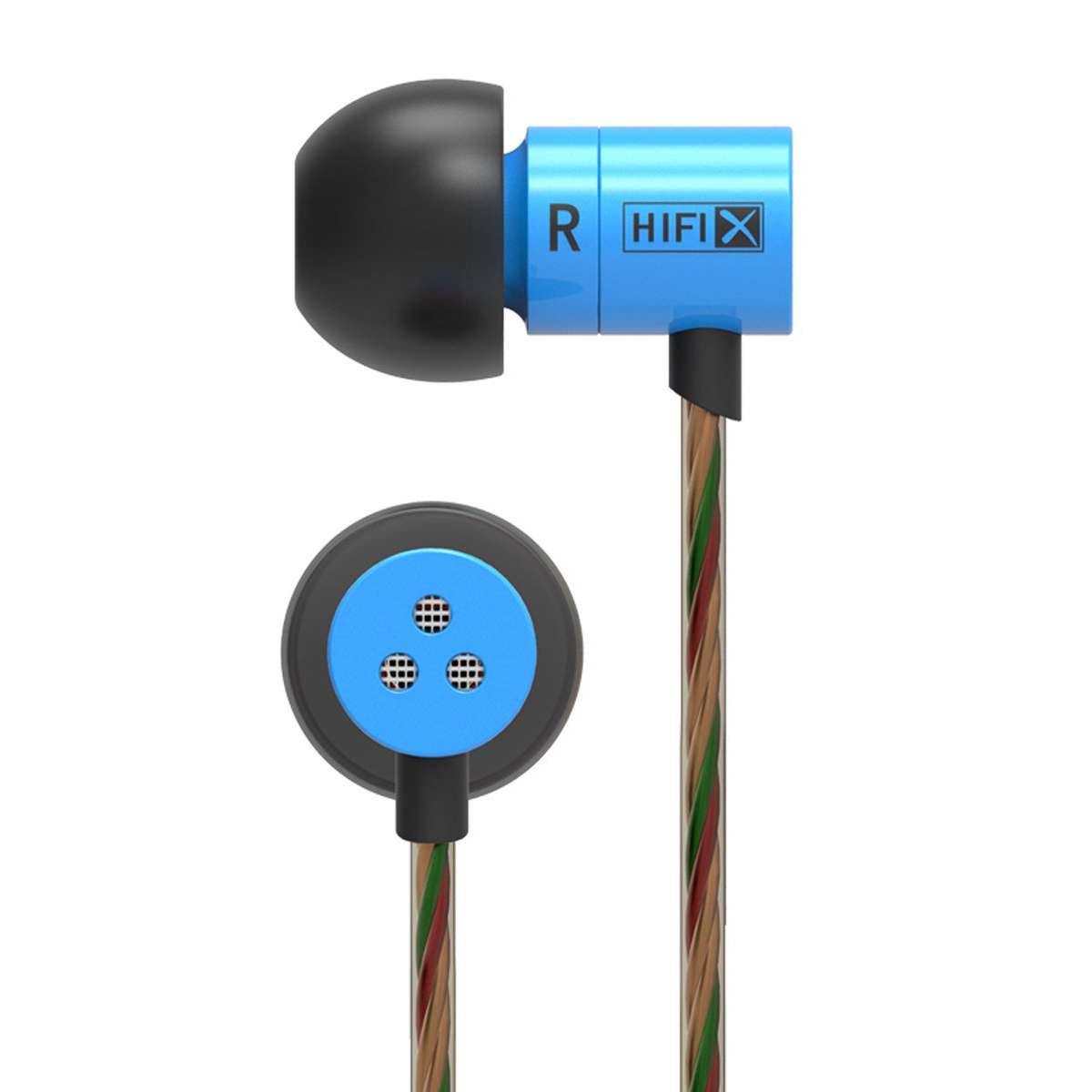 ขาย KZ HDS1 (มีไมค์ในตัว) หูฟังอินเอียร์แนวใหม่จิ๋วแต่แจ๋ว ให้คุณภาพเสียงระดับ HD (สีฟ้า)