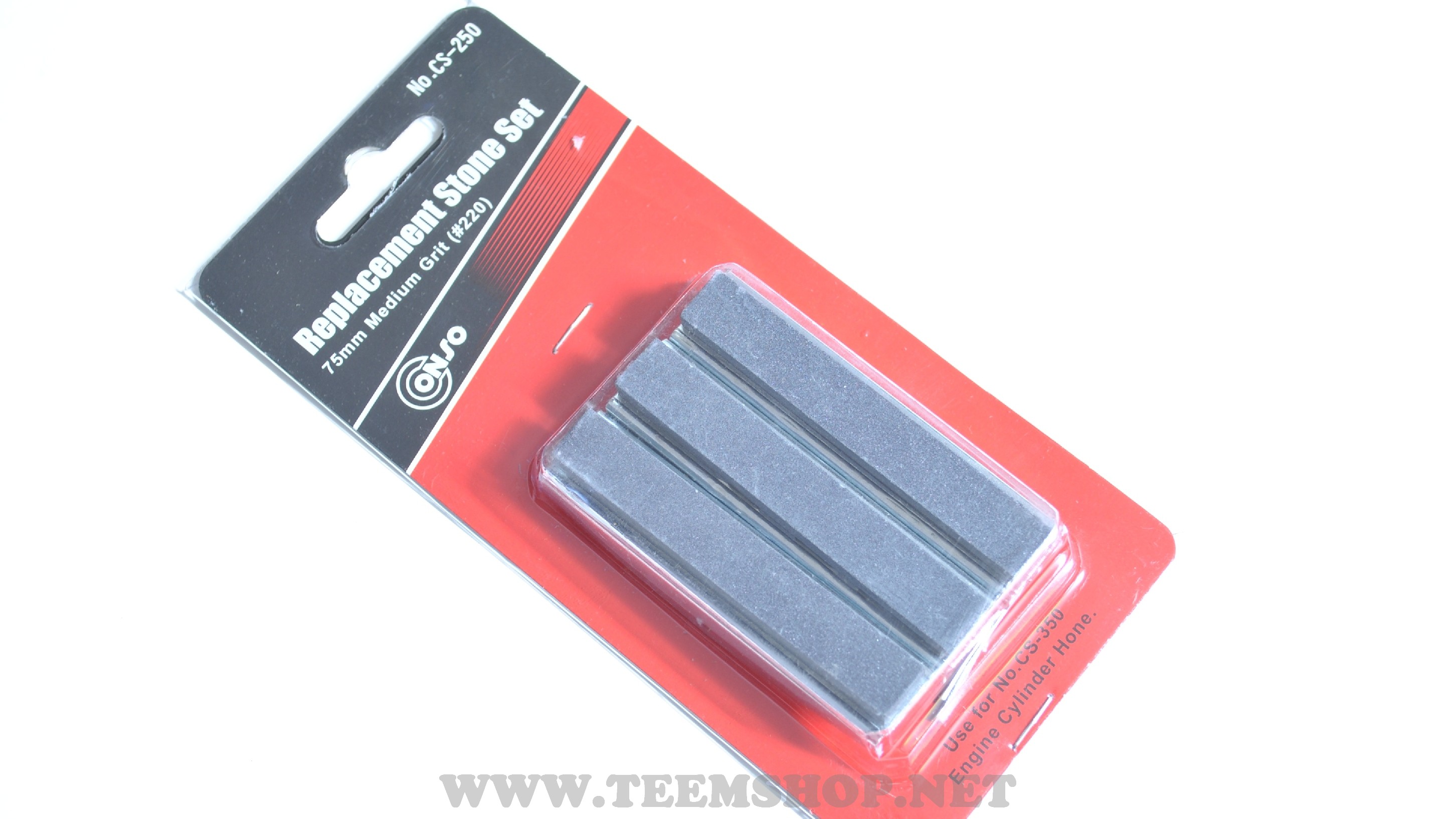 CONSO หินขัดกระบอกเบรค 3 อันชุด CS-250 3" (75mm.) NO.220