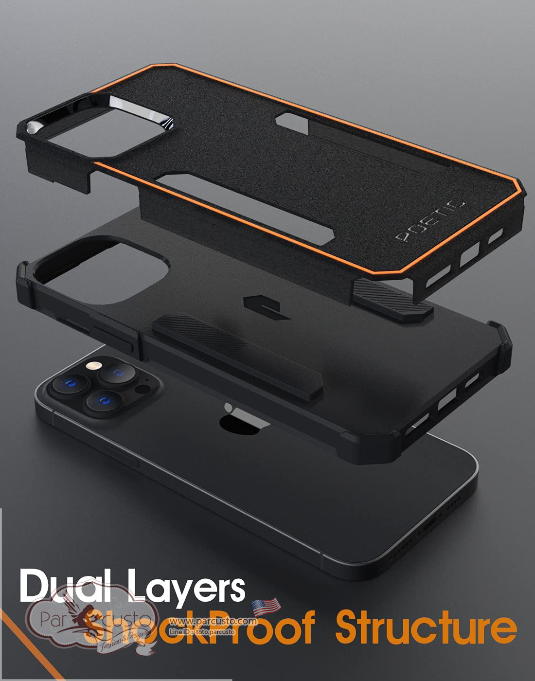 เคสกันกระแทก iPhone 13 Pro Max [Neon Series] จาก POETIC [Pre-order USA]