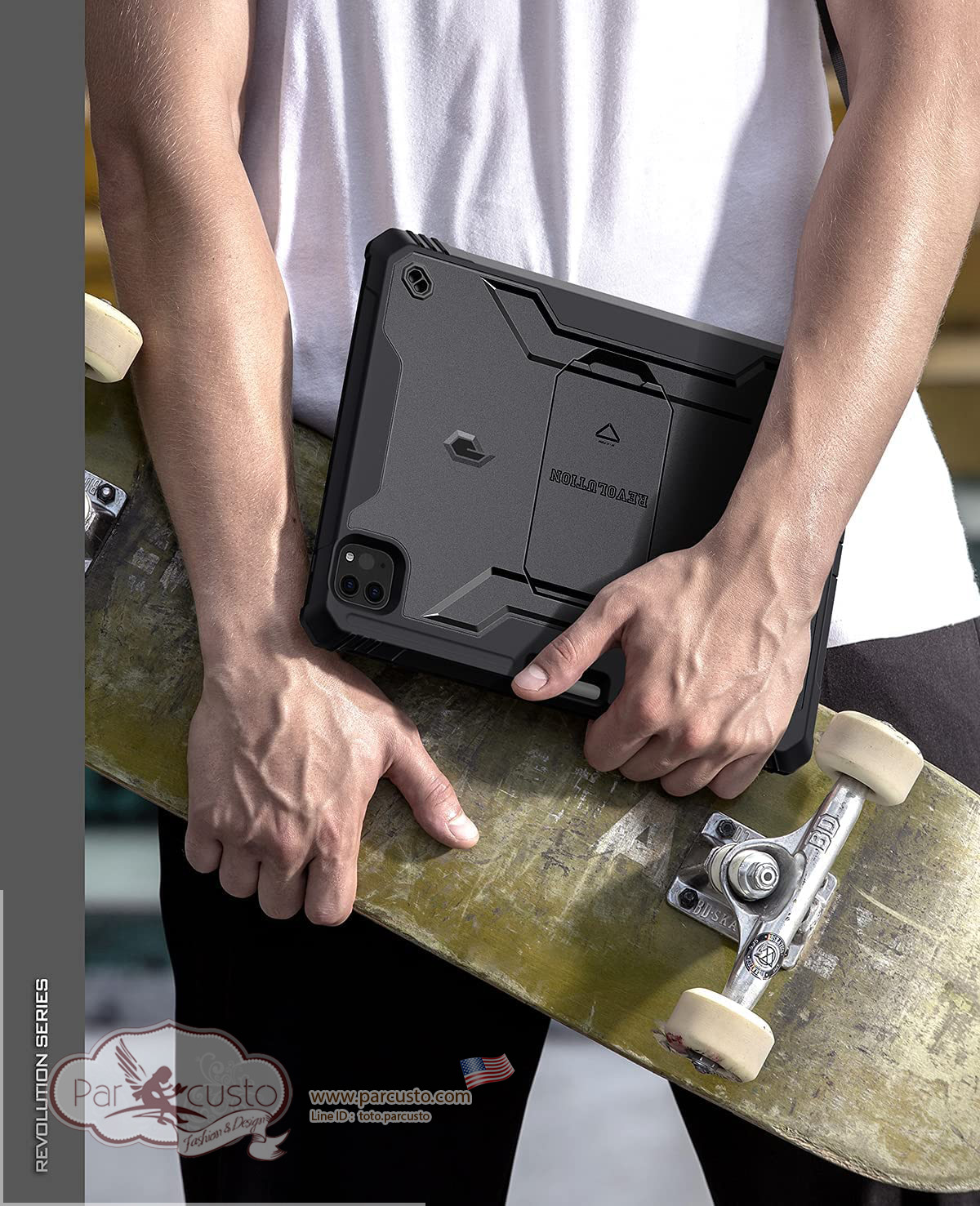 เคสกันกระแทก Apple iPad Pro 11 2021/2020/2018 [Revolution] จาก Poetic [Pre-order USA]