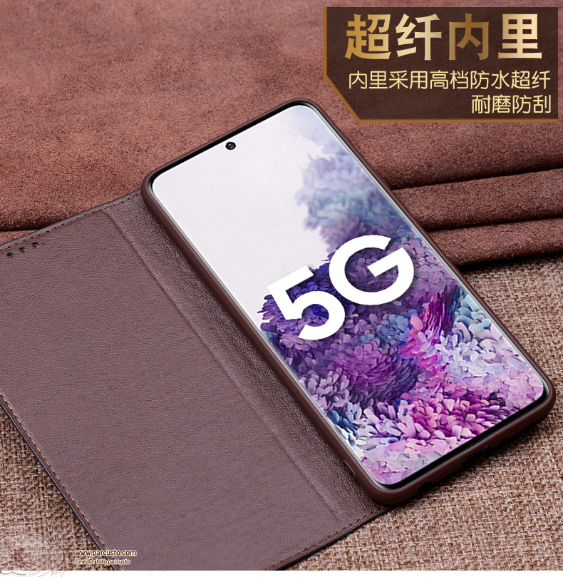 เคสหนังแท้ Samsung Galaxy S20 ultra จาก Wobiloo [Pre-order]