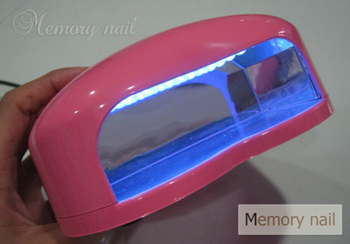 เครื่องอบเจล LED ทรงหัวใจ ขนาดเล็ก สีชมพู