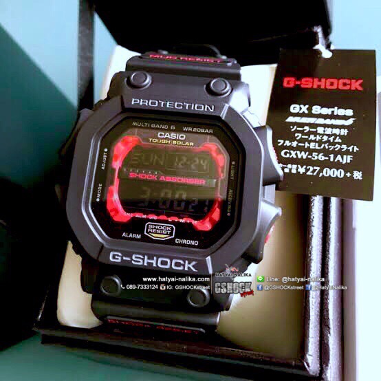 นาฬิกา Casio G-Shock KING-G MUDMAN XXL multiband6 รุ่น GXW-56-1AJF "ยักษ์ ดำแดง" (นำเข้าJapan กล่องหนังญี่ปุ่น) หายากมาก