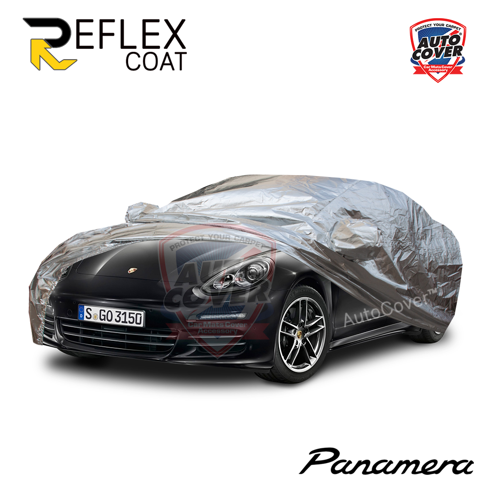 ผ้าคลุมรถเข้ารูป รถ PORSCHE PANAMERA 971 ผ้าคลุมกันแดด กันไอร้อน กันน้ำ รุ่น REFLEX COAT