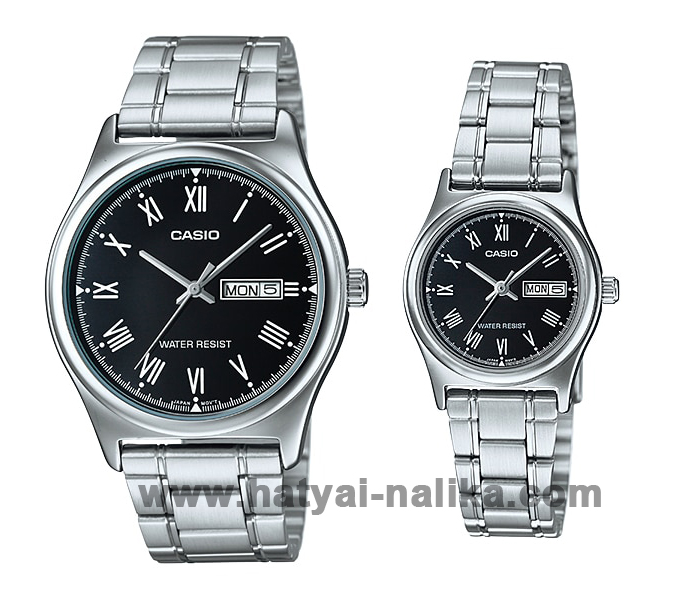 นาฬิกา คาสิโอ Casio SETคู่รัก รุ่น MTP-V006D-1B+LTP-V006D-1B ของแท้ รับประกัน1ปี