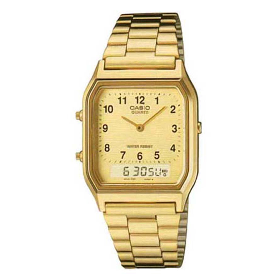 นาฬิกา คาสิโอ Casio STANDARD DIGITAL Vintage รุ่น AQ-230GA-9B ของแท้ รับประกัน1ปี