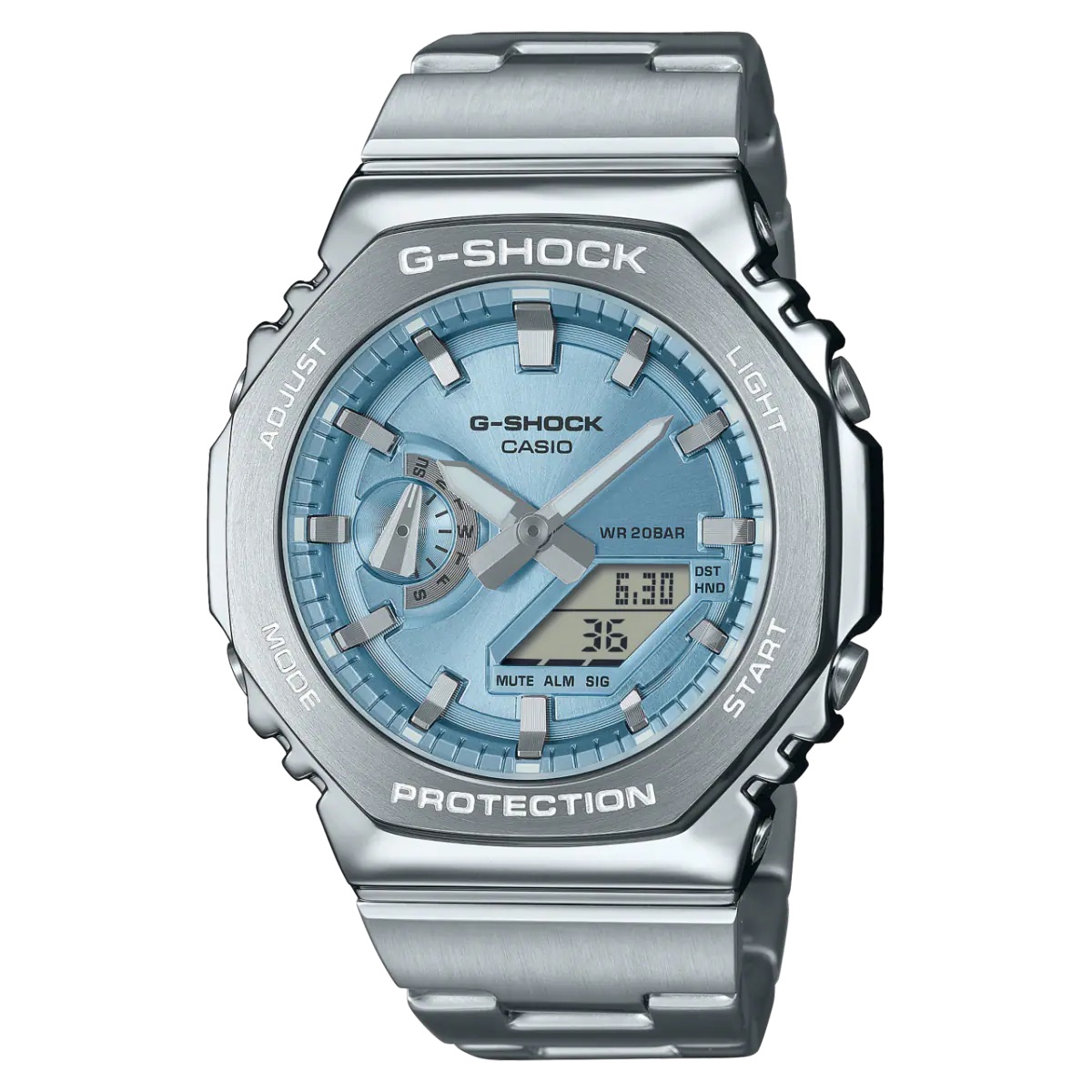 นาฬิกา Casio G-Shock Full Metal GM-2110D series รุ่น GM-2110D-2A ของแท้ รับประกัน1ปี