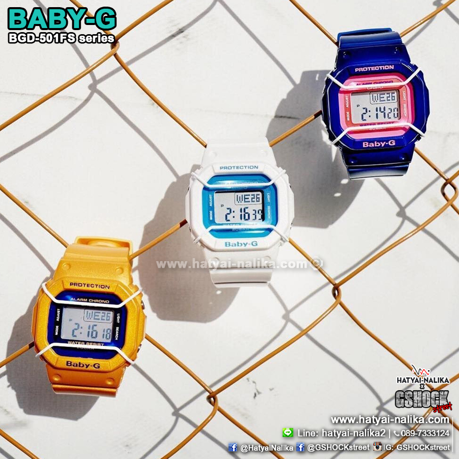 นาฬิกา Casio Baby-G BGD-501FS Vivid Fashion color series รุ่น BGD-501FS-7 ของแท้ รับประกัน1ปี