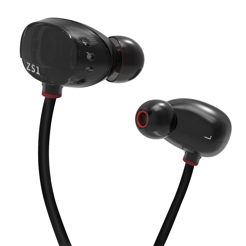 ขาย KZ ZS1 หูฟังมีไมค์ 2ไดร์เวอร์ระดับ Hi-Fi พร้อมสาย 108 coreแบบ LC-OFC