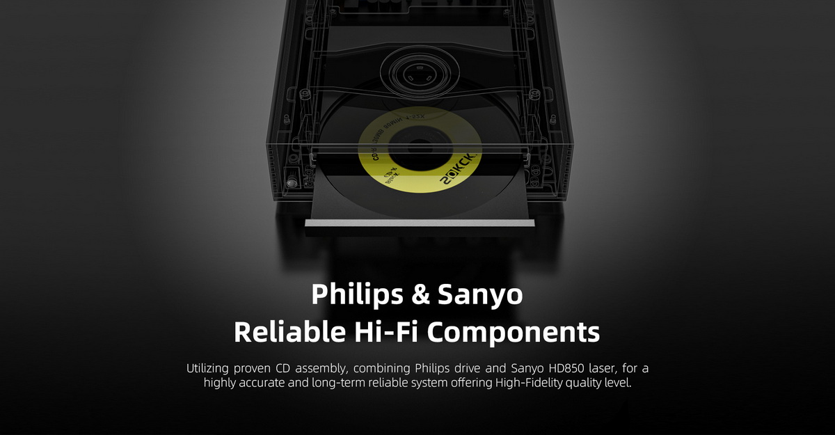 Shanling CR60 เครื่องเล่น CD สุดคุ้ม RIP CDได้ หัวอ่าน Sanyo HD850 ประกันศูนย์ไทย