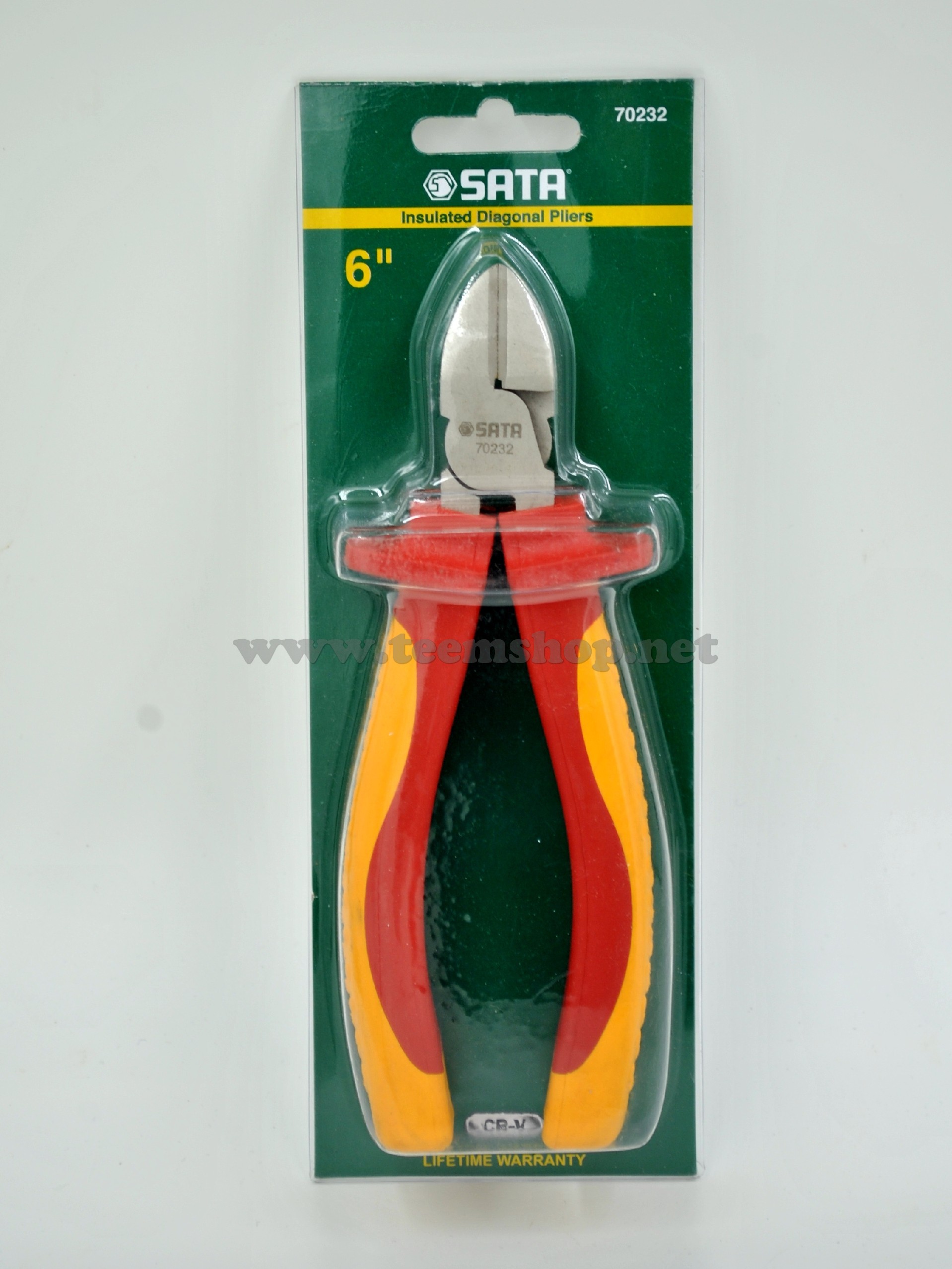 SATA คีมปากเฉียง 6" หุ้มฉนวน VDE 1000v. 94670232