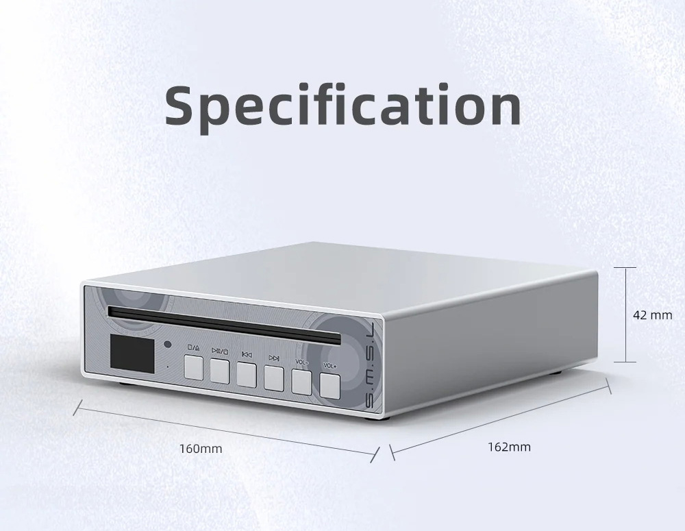 [PreOrder] SMSL PL100 เครื่องเล่น CD ชิป DAC Cirrus Logic CS43131 ประกันศูนย์ไทย