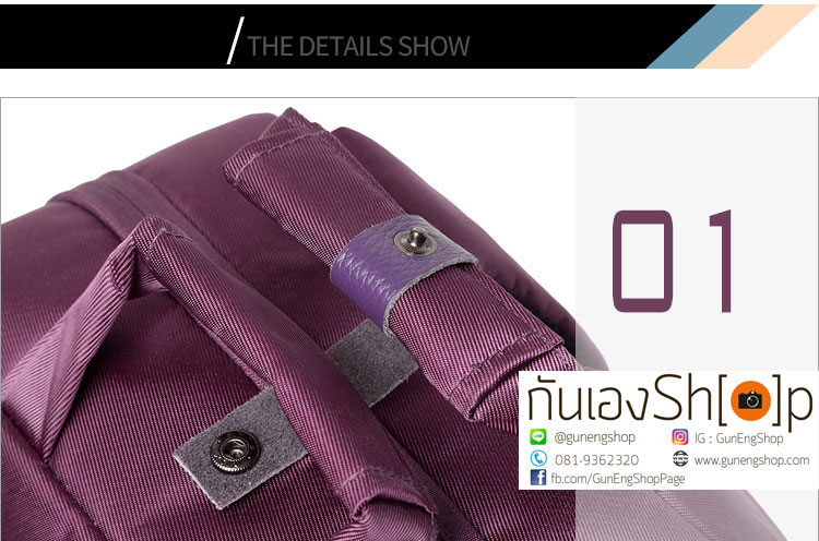 กระเป๋ากล้องเป้สะพายหลัง ผ้ากันน้ำ รุ่น Mini Camera Backpack Size L