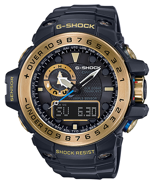 นาฬิกา Casio G-Shock GULFMASTER Black & Gold series รุ่น GWN-1000GB-1A ของแท้ รับประกัน1ปี (CMG)