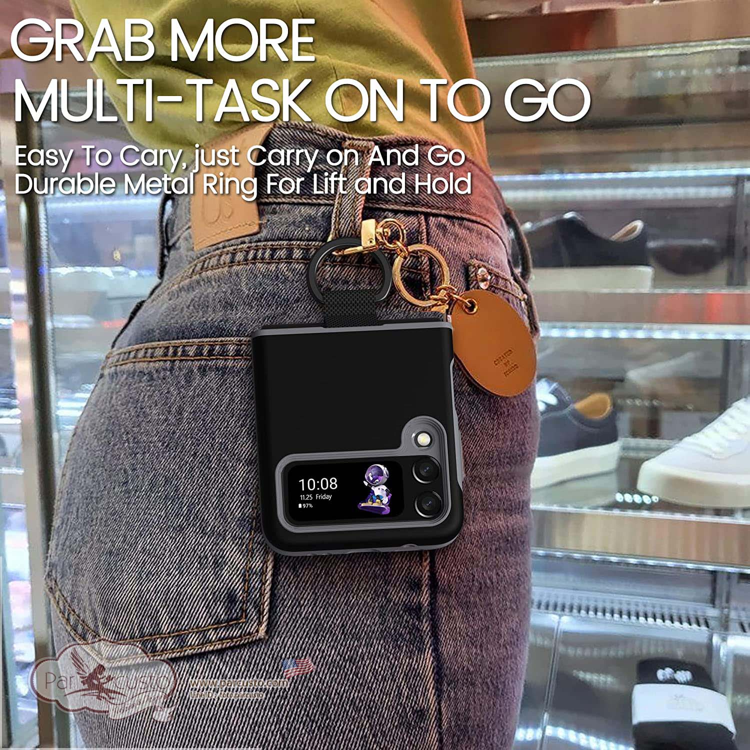 เคสกันกระแทก Samsung Galaxy Z Flip 3 จาก X-FOUR [Pre-order USA]