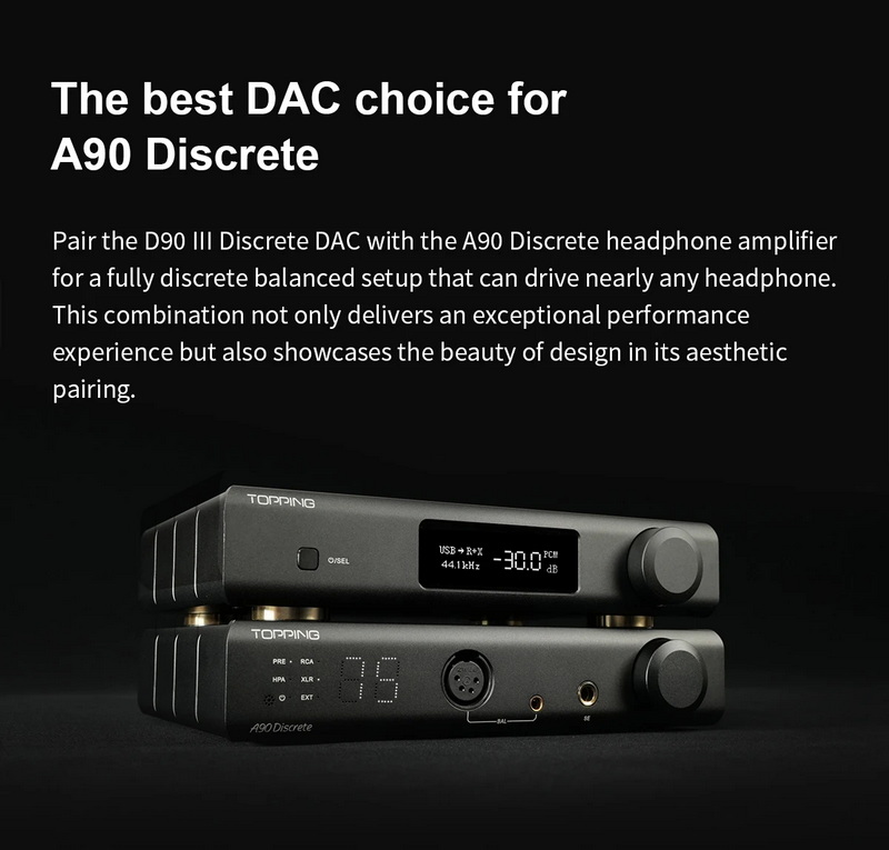 Topping D90IIIDiscrete Fully Balanced DAC รองรับ BT5.1, LDAC, โหมดPreamp, Dual Hi-Res ประกันศูนย์ไทย