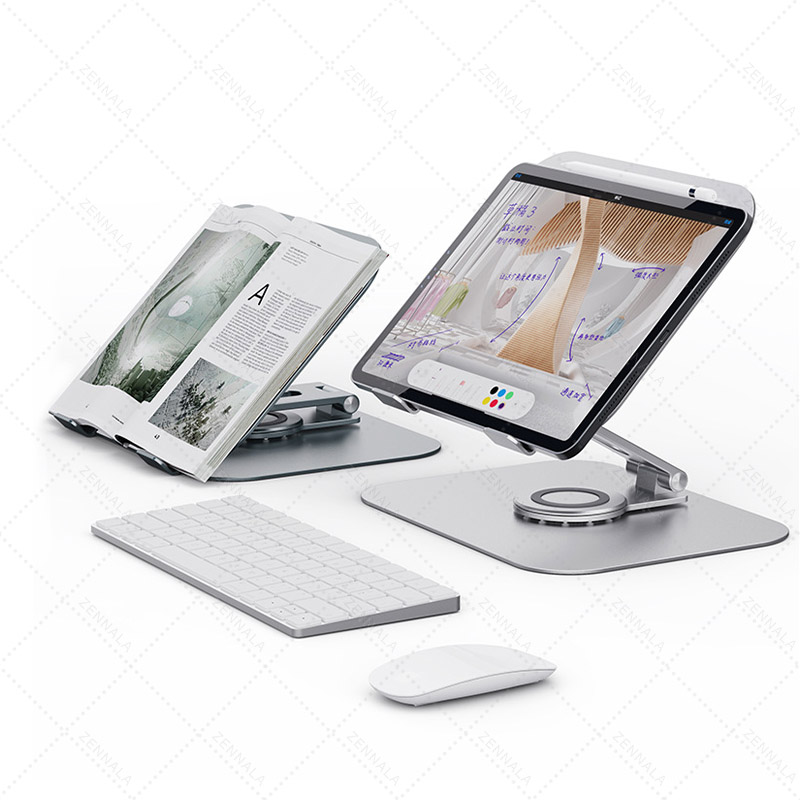 ที่วางโน๊ตบุ๊ค ขาตั้งไอแพด Aluminium【รุ่น L04】มี 2 แบบให้เลือก หมุนแกนได้ 360° | Labtop Stand