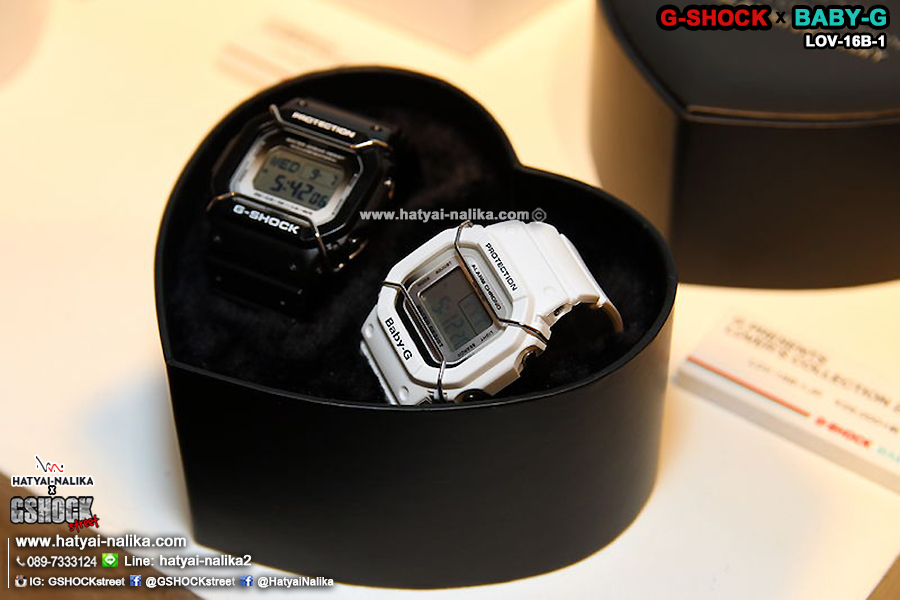 นาฬิกา คาสิโอ Casio G-Shock x Baby-G SETคู่รัก Limited G Presents LOVER's Collection 2016 ฉลองครบรอบ20ปี คู่Love รุ่น LOV-16B-1JR (นำเข้าจาก Japan ไม่มีวางขายในไทย) ของแท้ รับประกัน 1 ปี