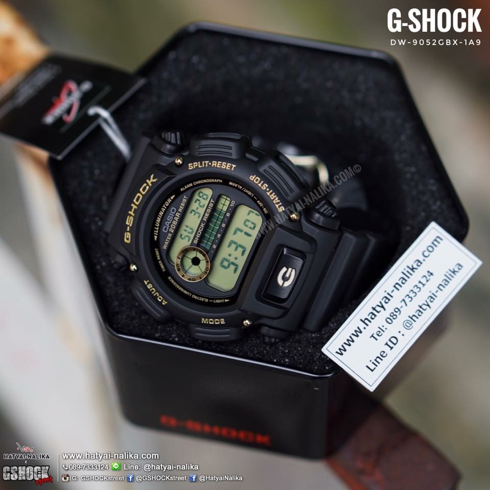 นาฬิกา Casio G-Shock Special Color BLACK&GOLD XTRA Color series รุ่น DW-9052GBX-1A9 ของแท้ รับประกัน1ปี