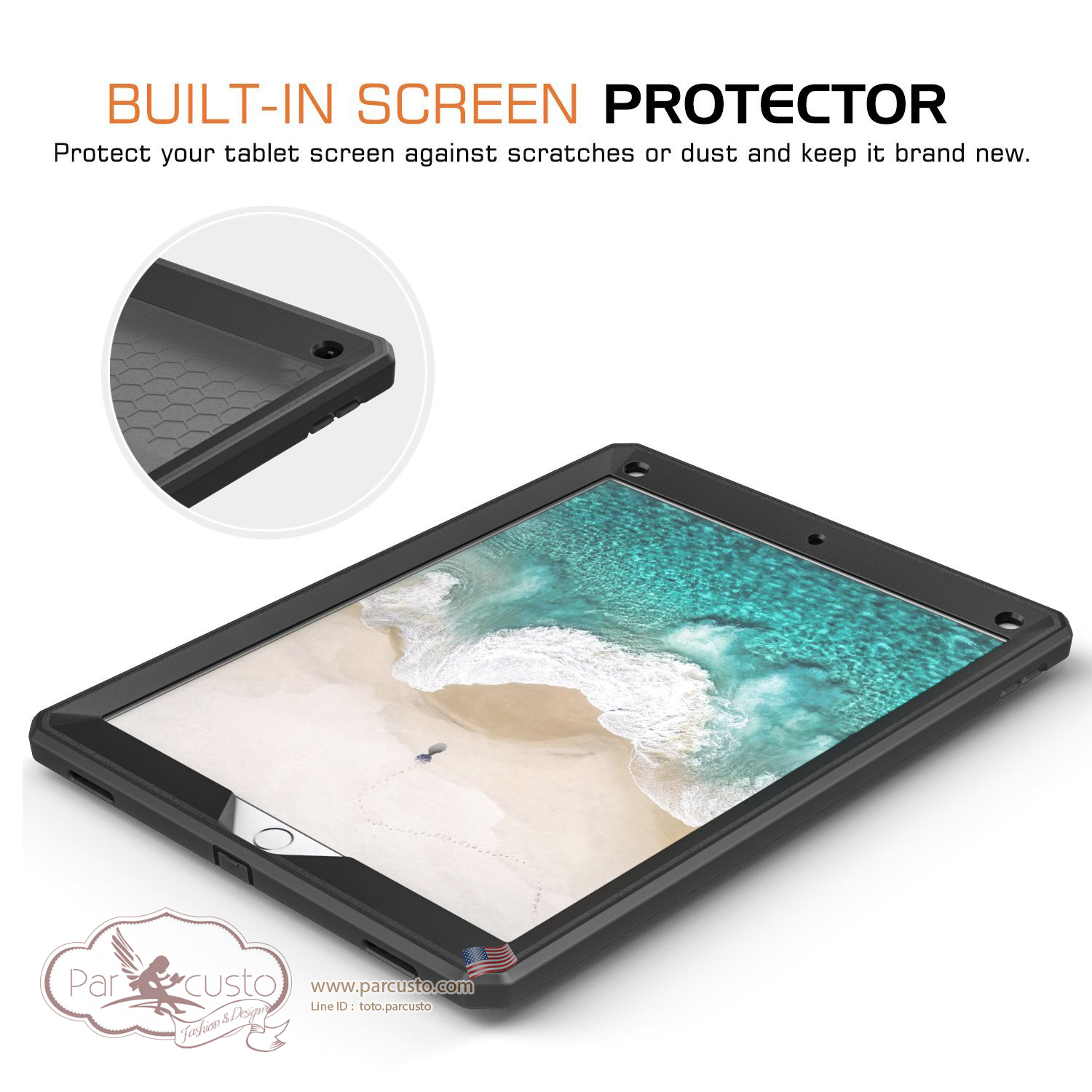 เคสกันกระแทก Apple New iPad Pro 12.9 2017 [Heavy Duty] จาก MoKo [หมด]