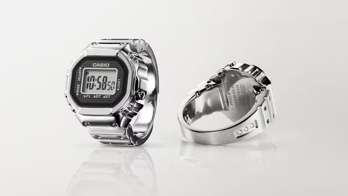นาฬิกา CASIO นาฬิกาแหวน Limited ครบรอบ 50 ปีของ CASIO รุ่น CRW-001-1 ของแท้ รับประกัน1ปี