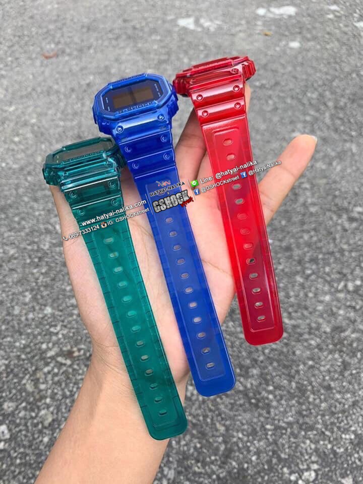 นาฬิกา Casio G-Shock Special color DW-5600SB COLOR SKELETON series รุ่น DW-5600SB-3 “เขียวมรกต” ของแท้ รับประกัน1ปี