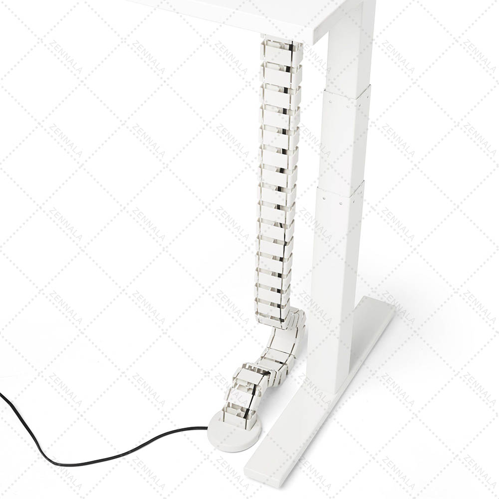 ตัวเก็บสายไฟ ใต้โต๊ะ รางกระดูกงู มี 4 ช่อง