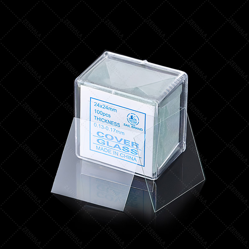 กระจกปิดสไลด์ Microscope 24x24mm square