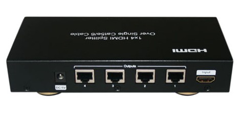 M_TEK_4 port HDMI Splitter over UTP cable with 3D Support(MT-SU104)