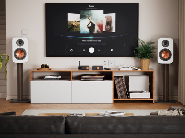 Fosi Audio SP601 ลำโพง Bookshelf Speakers แบบ 2 ทาง สำหรับโฮมเธียเตอร์,คอมพิวเตอร์ตั้งโต๊ะ ประกันศูนย์ไทย