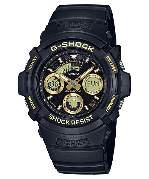 นาฬิกา Casio G-Shock Special Color BLACK&GOLD XTRA Color series รุ่น AW-591GBX-1A9 ของแท้ รับประกัน1ปี